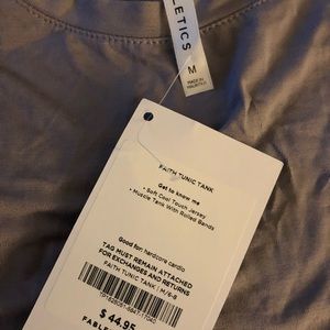 Greyish purple fabletics size M tank